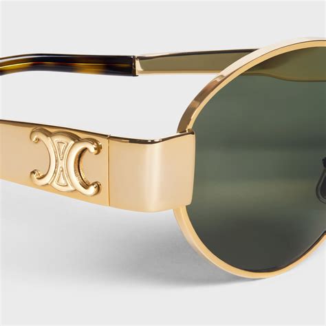 celine square metal sunglasses